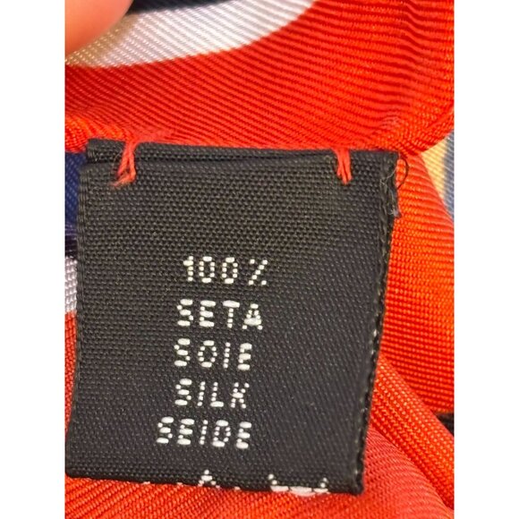 Ruggiero Bignard Flamingo Scarf With Geometric Patterns - Picture 5 of 8